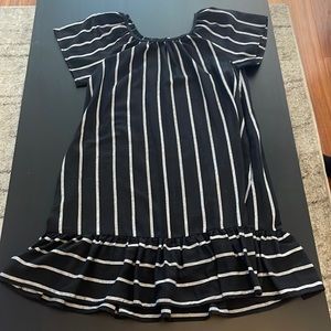 Black with white stripes Dress